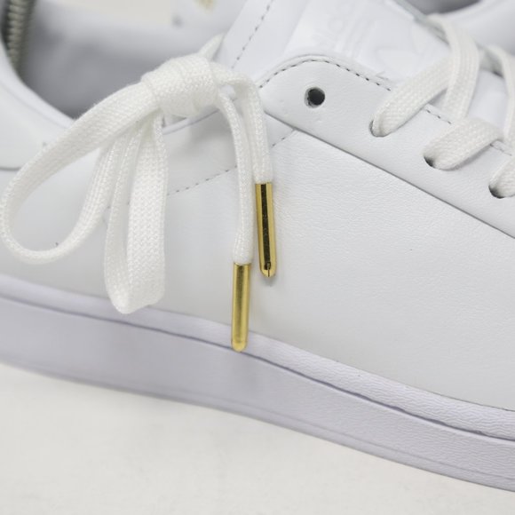 adidas Superstar Pure Luxe Premium White Sneaker FV3352 Gold Trainer Casual - Picture 9 of 11